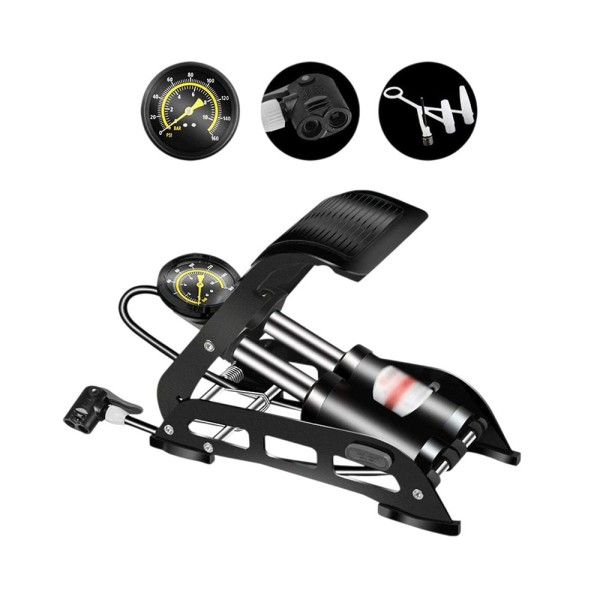 HON-FP4310S ΤΡΟΜΠΑ ΠΟΔΙΟΥ ΔΙΠΛΟΥ ΕΜΒΟΛΙΟΥ ΜΕ ΜΑΝΟΜΕΤΡΟ ΜΑΥΡΟ ΧΡΩΜΑ 160PCI 1422-09